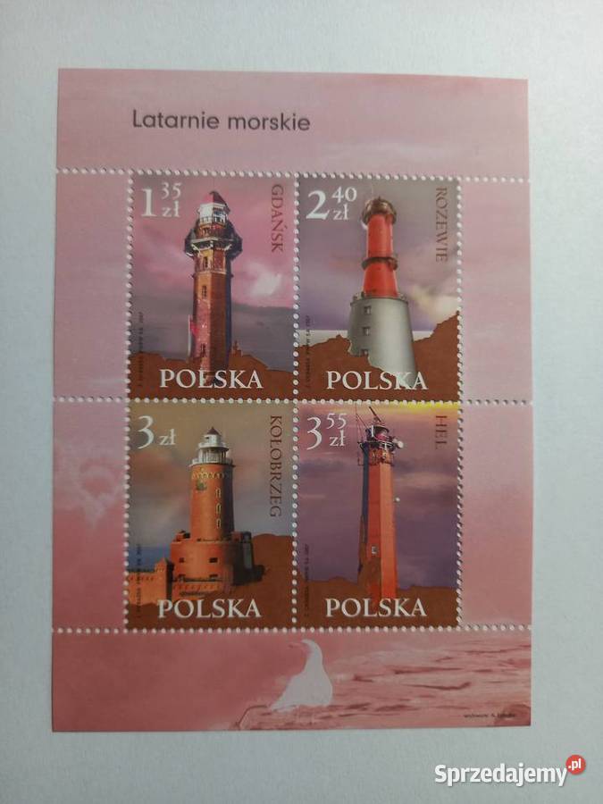 Bl 207 Latarnie morskie 2007r czysty wielkopolskie Poznań