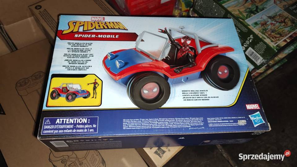 Marvel Spiderman z pojazdem wielkopolskie