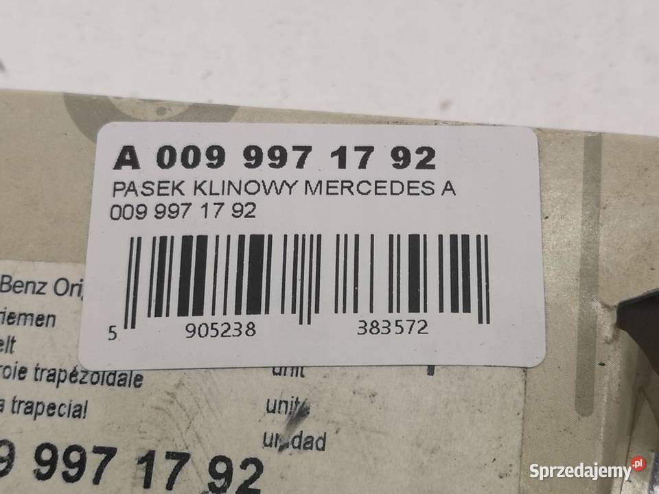 PASEK KLINOWY MERCEDES EKLASA E 63 AMG 0915 NOWY osobowe