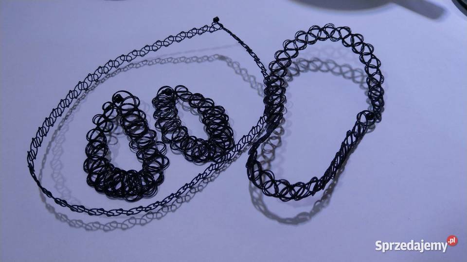 Zestaw bransoletki łańcuszki czoker choker Warszawa sprzedam