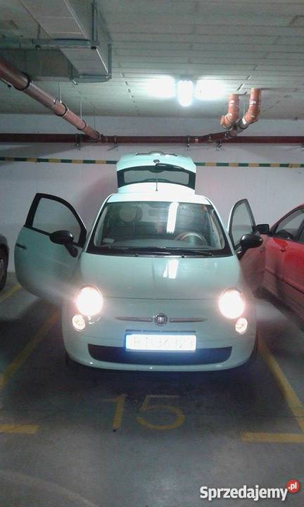 Piękny i ekonomiczny Fiat 500 POP 12 69 MIĘTOWY pierwszy właściciel 500 Warszawa