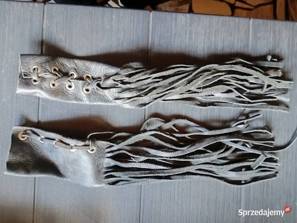 Frędzle skórzane na manetki Świerklany