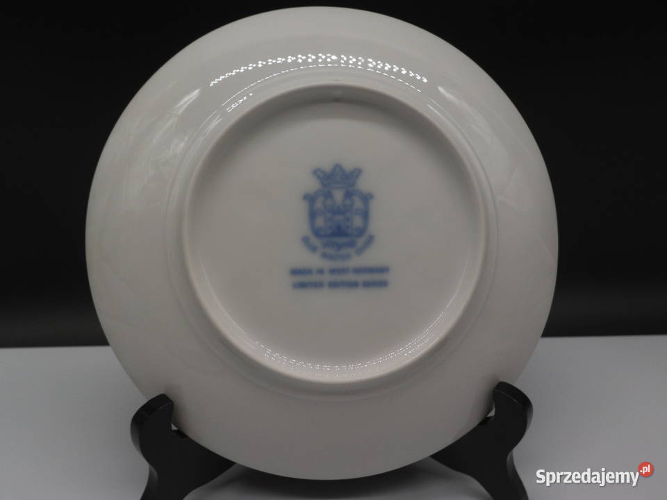 Talerz Świąteczny 1975 ROYALE Blue Winter China Raszków sprzedam