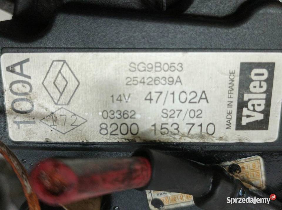 ALTERNATOR 8200153710 18 20 16V Renault Laguna