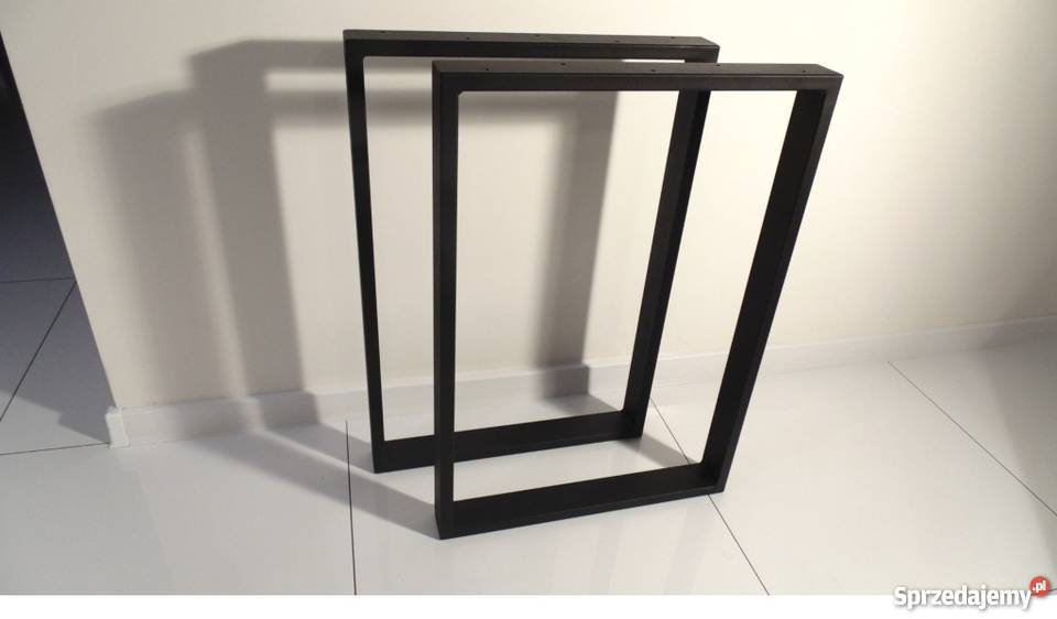 Nogi metalowe loft do ławy, stolika 60x72