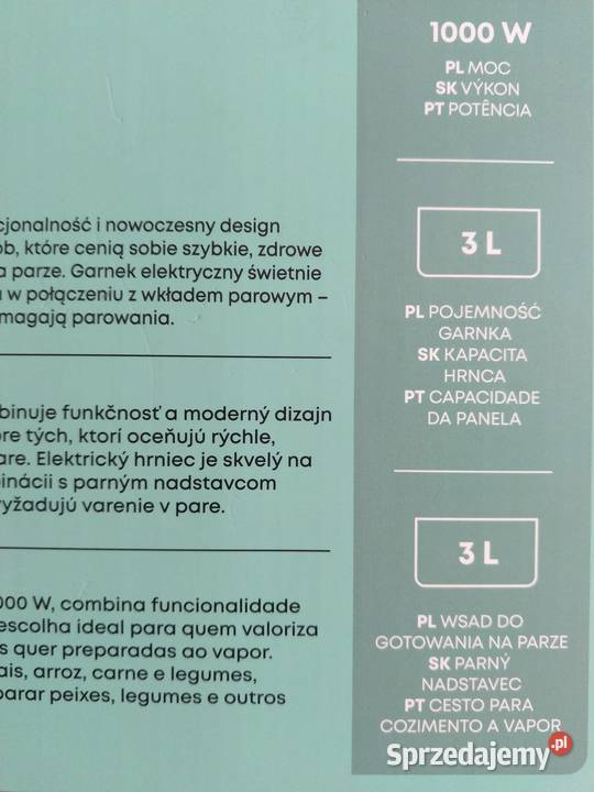 NAJTANIEJ Garnek Elektryczny 3L Gotowanie Na Zabrze