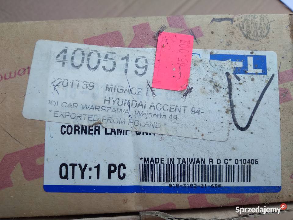 Hyundai Accent 94 kierunkowskaz lewy nowy Strzelce Krajeńskie sprzedam