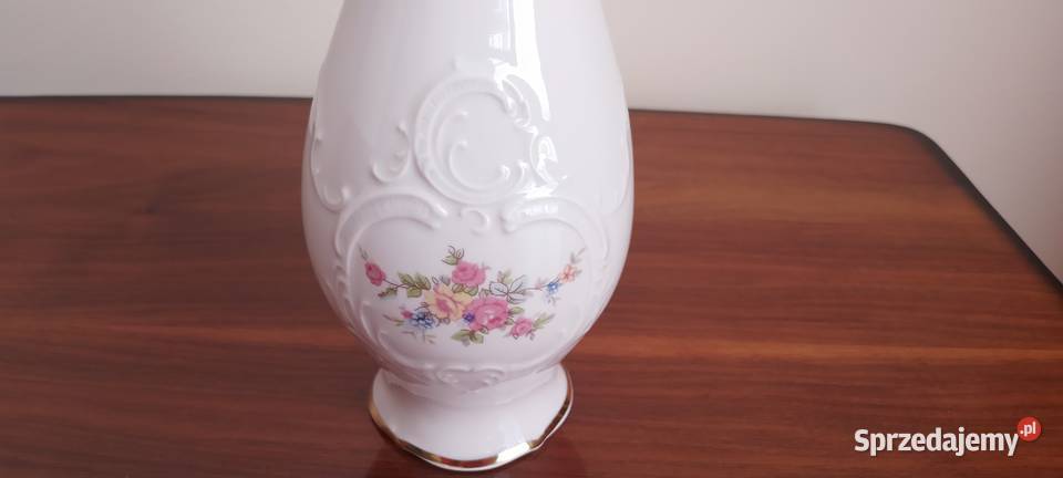 Bogucice wazon z różowej porcelany 305