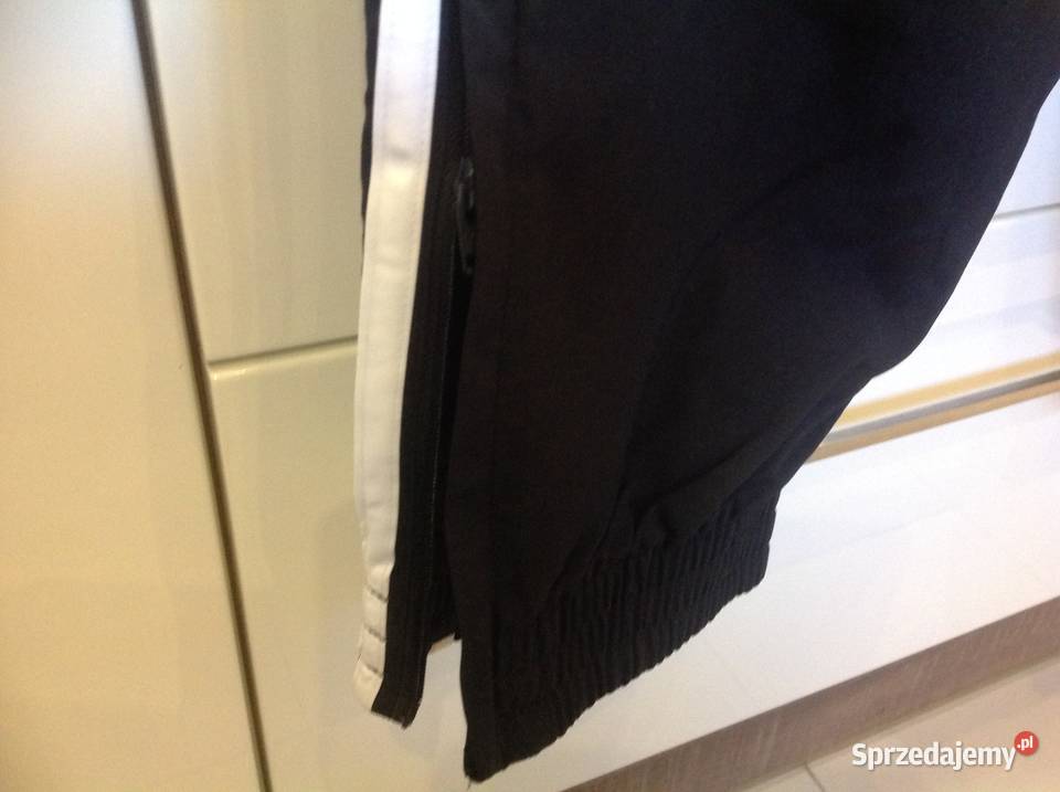 Spodnie Nylonowe Męskie Adidas L Trzy Paski Nowa Sól