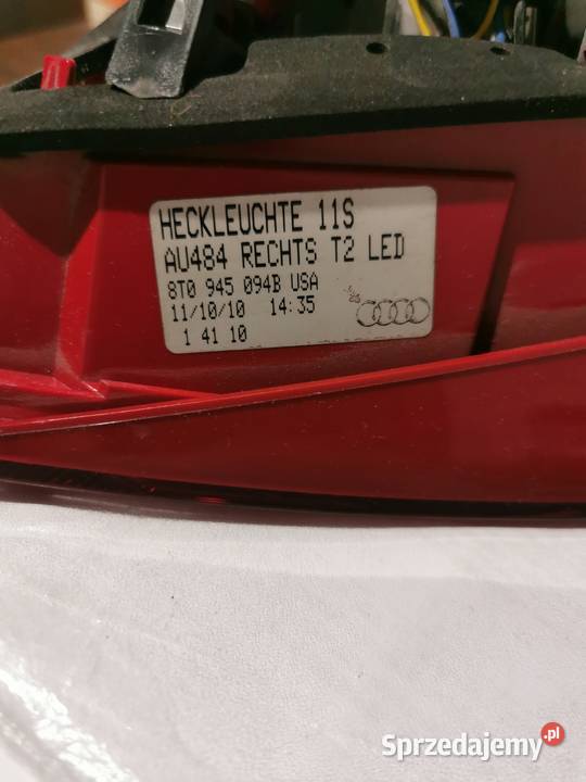 LAMPA Audi A5 USA LED 8T0945093B 094B 096E 095E Poznań sprzedam