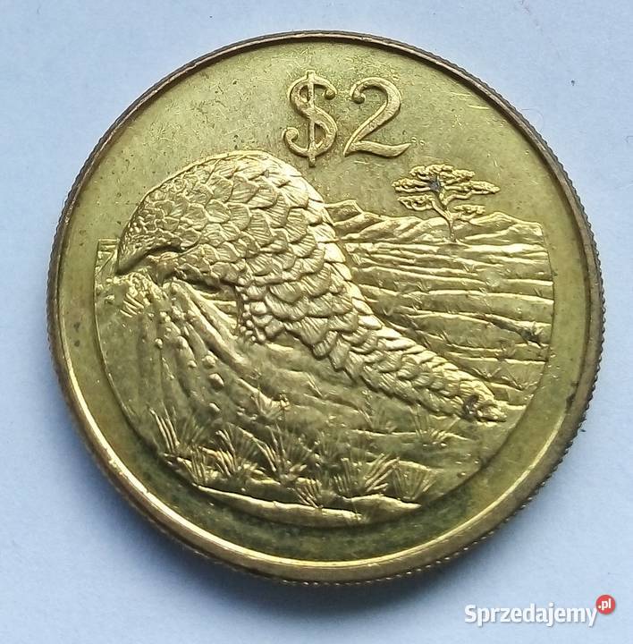 ZIMBABWE2 DOLLARS2002 rLADNA MRÓWKOJAD Numizmatyka Legionowo