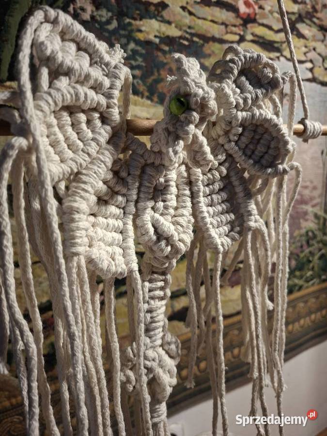 Zielonooki smok makrama ozdoba Kraków sprzedam