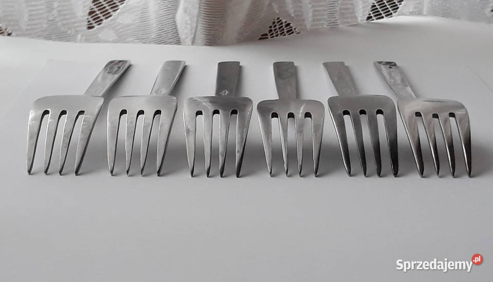 Widelce obiadowe 1 KONWALIE Gerlach sztućce PRL Dąbrowa Górnicza sprzedam