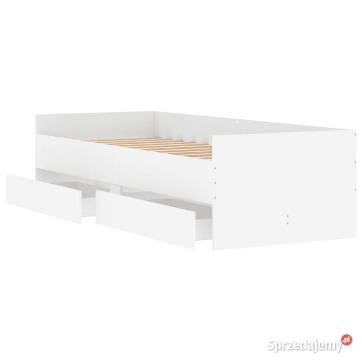 Rama łóżka z szufladami biała 75x190 WM3207357 Warszawa