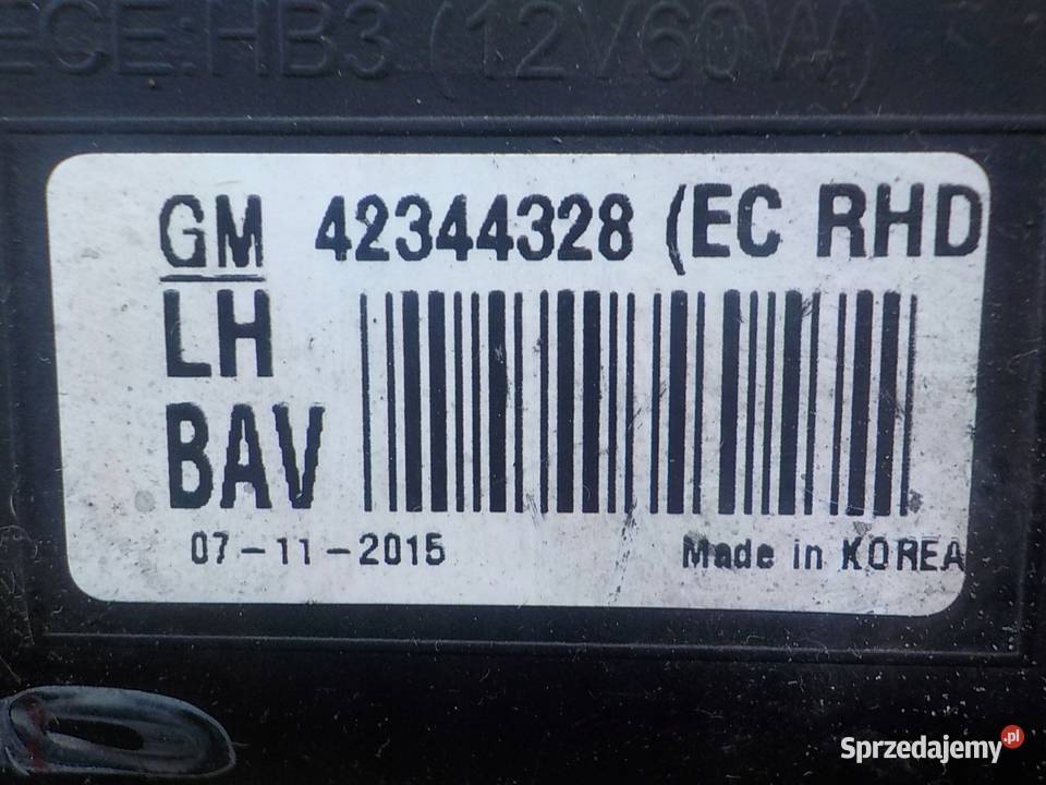 OPEL MOKKA A I 16 CDTI 16r 5D lampa lewa przod Suków sprzedam