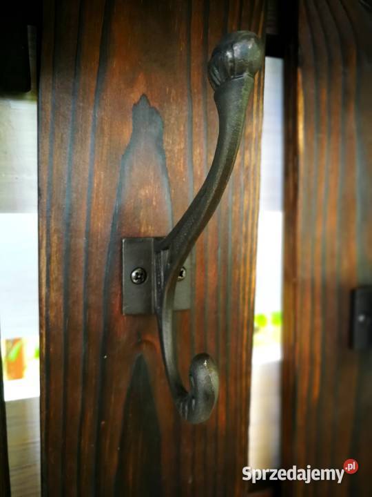 Wieszak drewniany vintage rustykalny sielski