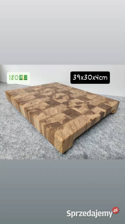 Deska sztorcowa dębowa do krojenia serwowania Gardzienice Pierwsze sprzedam