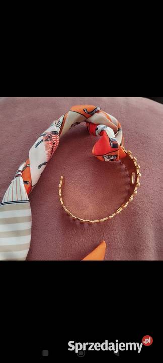 Bransoletka szeroka w kolorze złotym z mazowieckie Warszawa