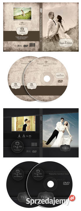 Nadruki na płyty DVD 1 BLU RAY Okładki Ślub Kraków