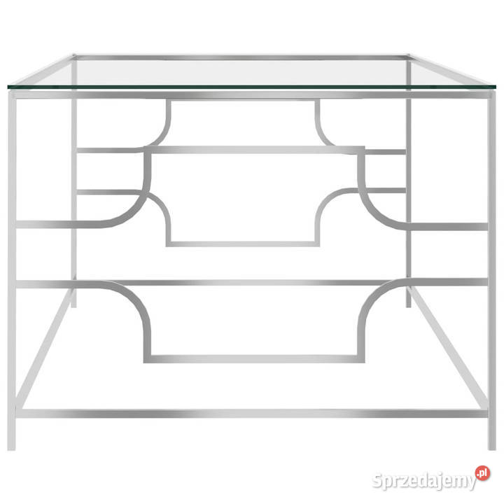 Stolik kawowy srebrny 120x60x45 stal nierdzewna Warszawa