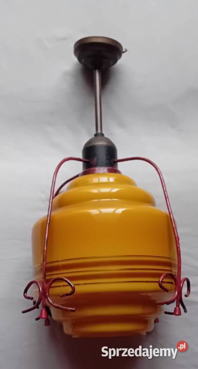 Lampa sufitowa z PRL Mid Century Design lata 50e