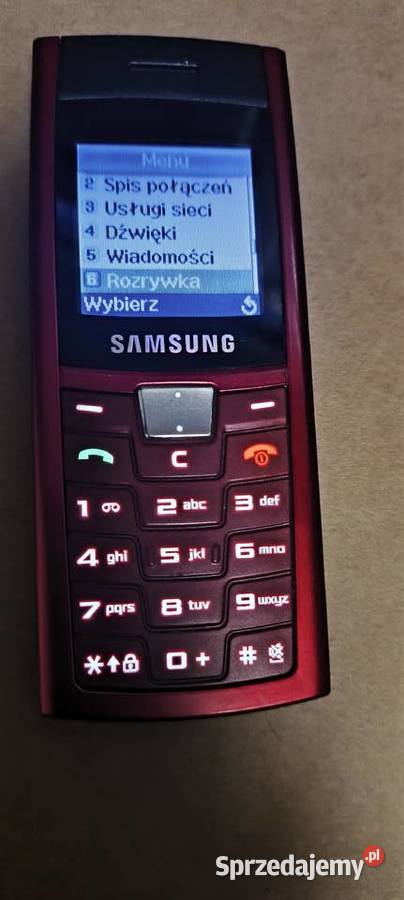 Unikat Samsung SGHC170 Red prawie nowy Gliwice sprzedam