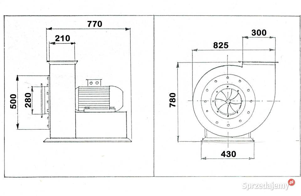 Wentylator do odciągu wiórów i trocin Moc Bydgoszcz