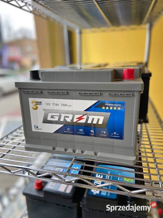 Akumulator GROM Premium 77Ah 750A EN DTR Prawy sprzedam
