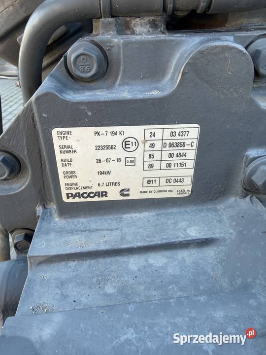 Silnik daf Lf euro6 lift 300 px7 67l Siedlec sprzedam