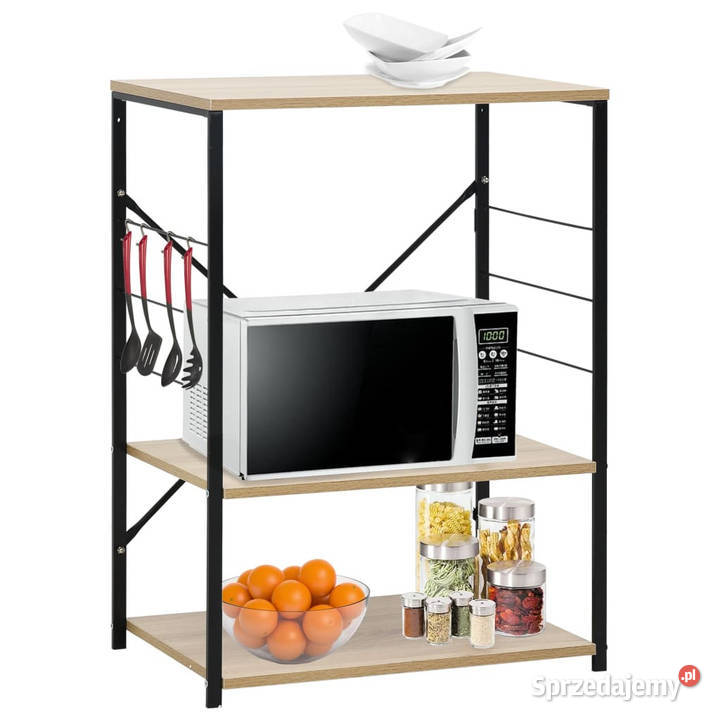 Szafka na mikrofalówkę czarnodębowa 60x396x795 mazowieckie