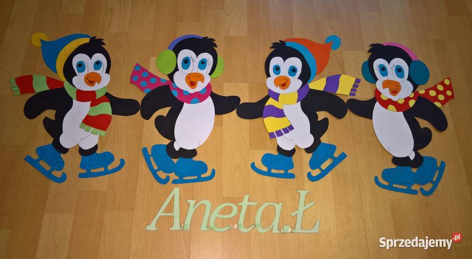 Dekoracje dwustronne okienne zimowe z brystolu Garwolin