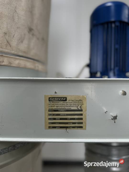 Odciąg trocin 1 workowy SELECTA 22 kW 1504 Łabuńki Pierwsze