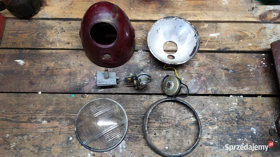 Lampa skorupa szkło ramka odbłyśnik prostownik Warszawa