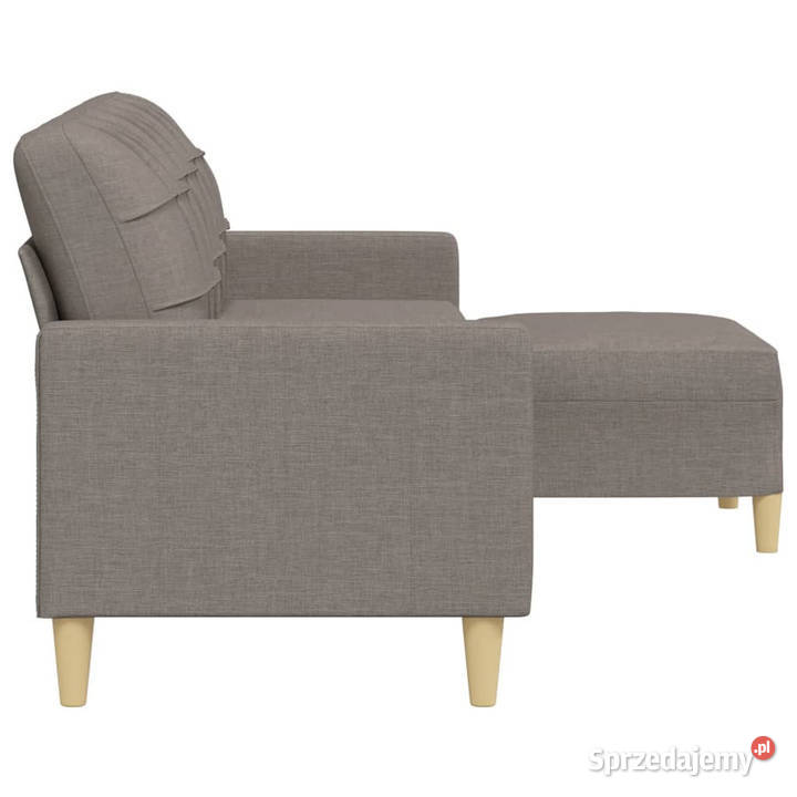 3osobowa sofa z podnóżkiem kolor taupe 210 Warszawa