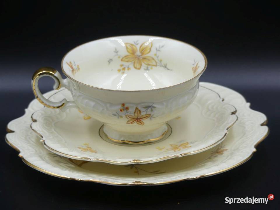 Komplet śniadaniowy Sorau Żary piękne reliefy Poznań
