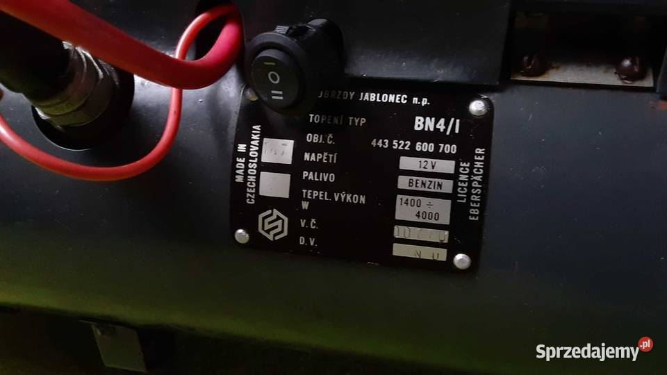 webasto 12V Jabłoniec BN 14 na benzynę Latoszyn sprzedam