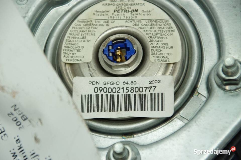 PODUSZKA AIRBAG VOLKSWAGEN POLO 9N 6Q0880201K