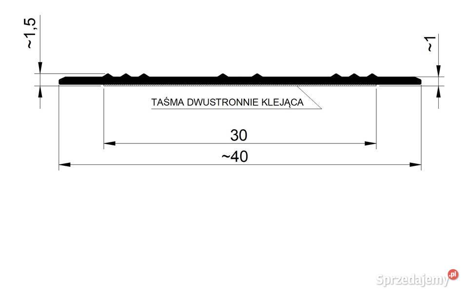 Listwa antypoślizgowa NL samoprzylepna na metry