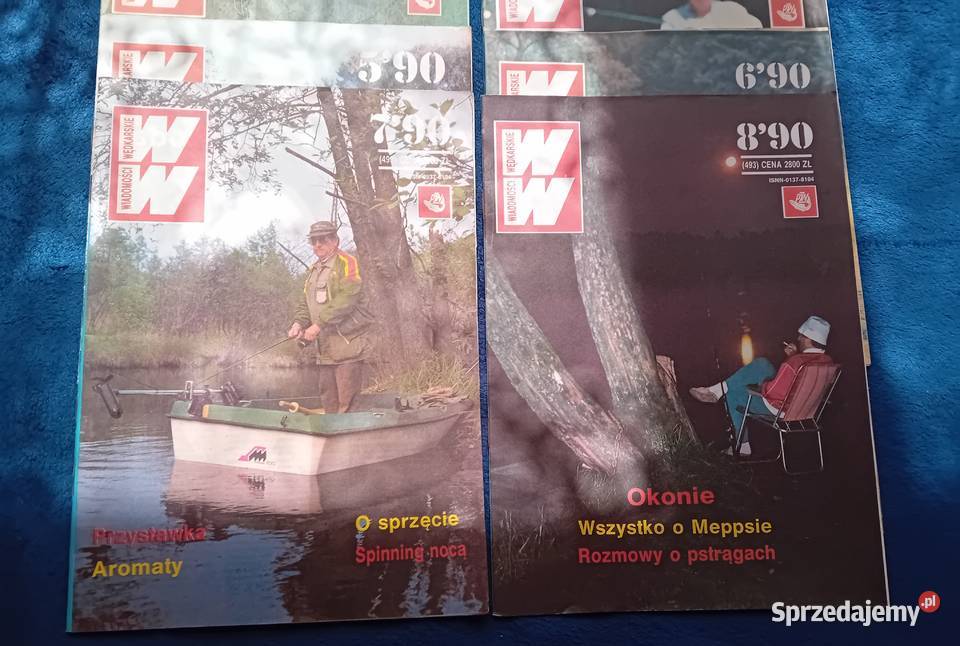 Miesięcznik Wiadomości Wędkarskie rocznik 1990 Koźminek