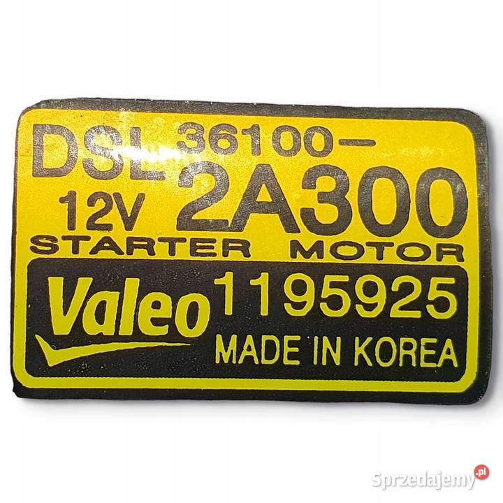 ROZRUSZNIK Kia Ceed 16 CRDI valeo 361002A300 Części samochodowe Chełm