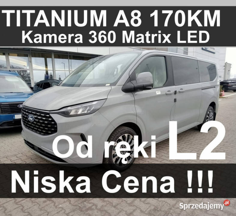 Ford Tourneo Custom Titanium L2 170 Kamera 360 gniazdo SD Motoryzacja Szczecinek