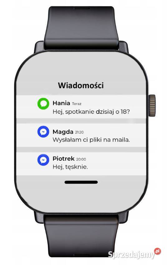 Smartwach Zegarek Menu Wodoodporny Sport Pomiary Białystok