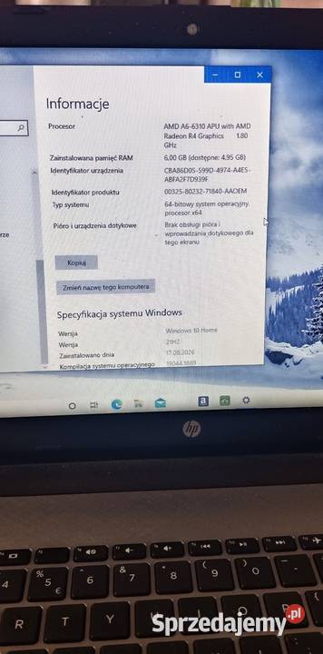 Laptop HP 255 G5 156 cala 6 GB ram Gorzów Wielkopolski