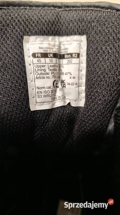 Buty Robocze S3 BATA HELIX 44 Olkusz