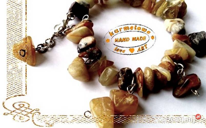 Bransoletka z agatem handmade