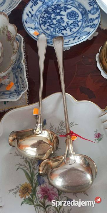 Chochla do zup Plater wyzłacana chochla Antyki, Sztuka, Kolekcje Gdańsk