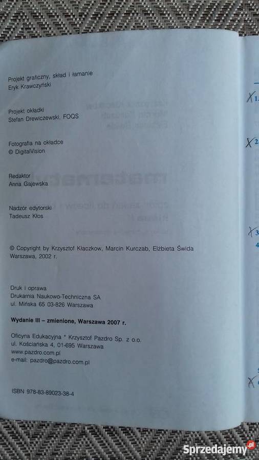 Matematyka zbiór zadań liceum technikum kl1 szkoła ponadgimnazjalna mazowieckie