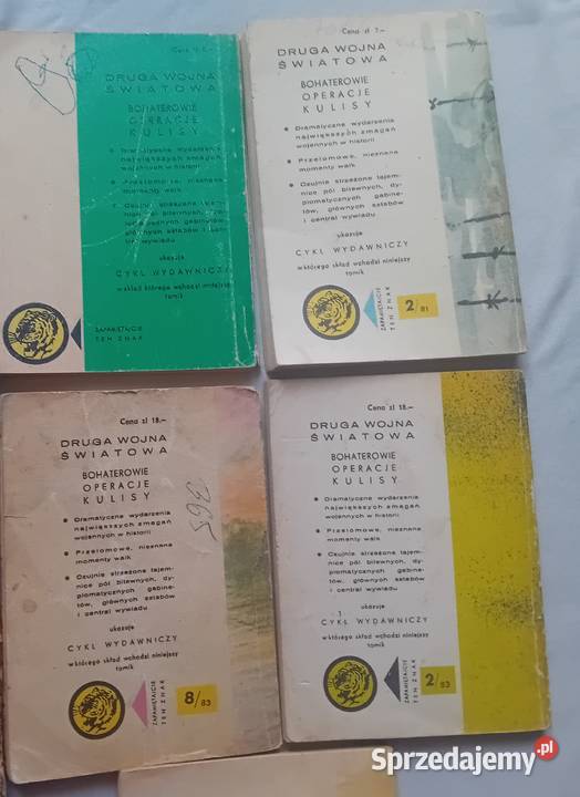 Zestaw 7 książeczek z serii Żółty Tygrys Lata Antykwariat Koźminek