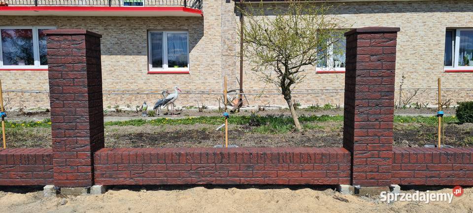 ala klinkier słupki murki imitacja klinkieru Budowa Kluczbork