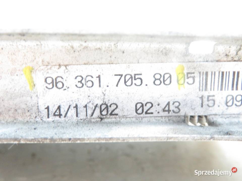 CHŁODNICA WODY CITROEN C5 I 18 9636170580 sprzedam